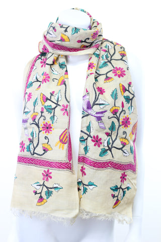 Hand Embroidered Silk Nakshi Kantha