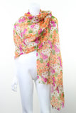J Crew Orange Blossom Pure Wool Scarf
