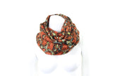 Pure Wool Autumnal Print Shawl
