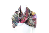 Silk Wool Digital Print Infinity