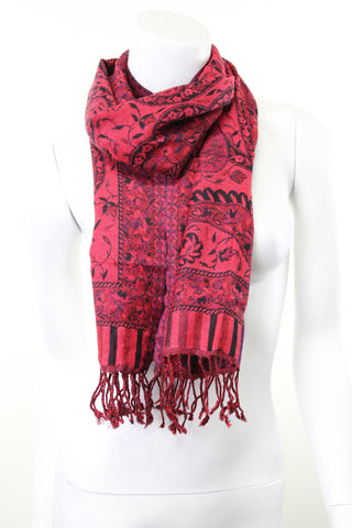 Wool Double Sided Jacquard Paisley