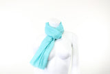 Turquoise Pure Cashmere Scarf