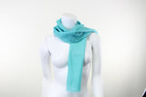 Turquoise Pure Cashmere Scarf
