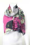 Digital Print Silk Wool Scarf