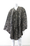 Pure Wool Jacquard Cape