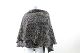 Pure Wool Jacquard Cape
