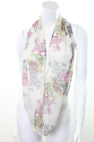 Scarf Chiffon Infinity Loop Floral