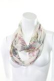 Scarf Chiffon Infinity Loop Floral