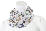 Scarf Chiffon Infinity Loop Butterfly Print